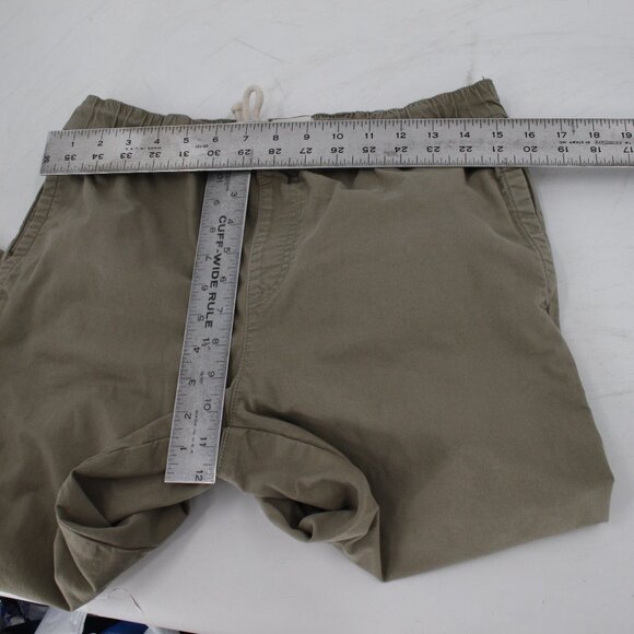 pact pants men's large drawstring flat front green 30x31 organic cotton blend - Picture 6 of 12